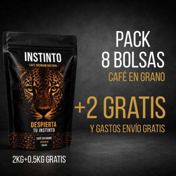 Café en grano. Oferta 2kg + 0,5kg gratis - INSTINTO