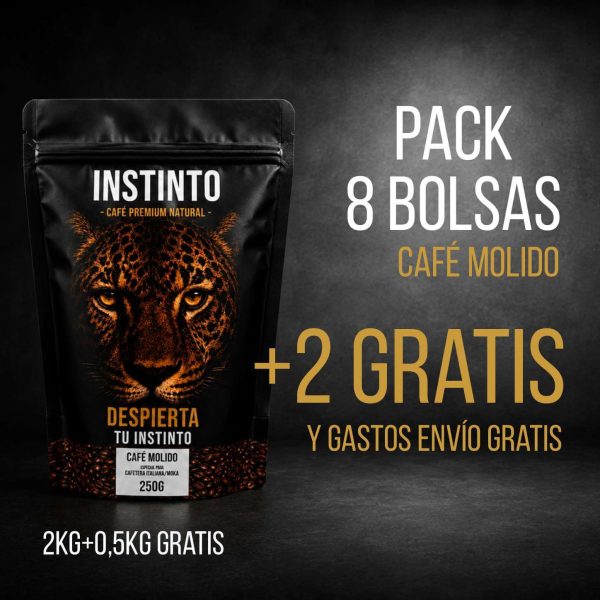 Pack café molido 8+2 gratis